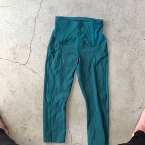 Emerald lululemon cropped leggings